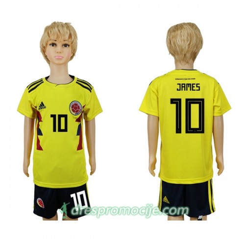 Kolumbija Dres James 10 Dječji Domaći Svjetsko prvenstvo 2018 Kolumbija Dres James 10 Dječji Domaći Svjetsko prvenstvo 2018